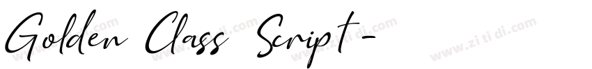 Golden Class Script字体转换